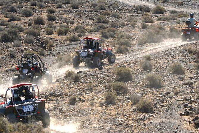 Buggy Safari In Costa Calma - The driving route and stops: Sotovento, Viejo Reyes, Ugan, and surf town views