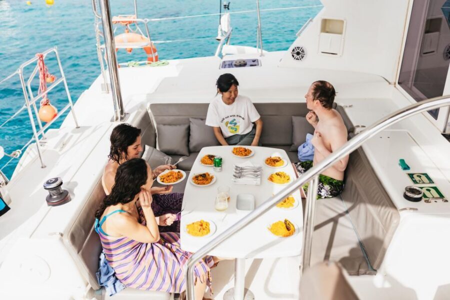 Corralejo: Lobos Island Catamaran Tour with Drinks & Snorkel - La Concha Beach: why the anchor stop matters