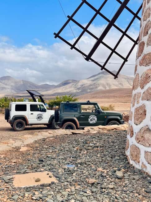 From Corralejo: Fuerteventura Self-Drive 4x4 Jeep Tour - The First Big Moment: Hotel Pickup and El Matorral Briefing