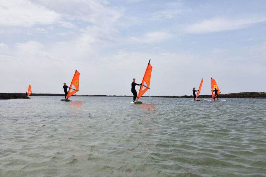 From Corralejo: Small Group Windsurfing Class in El Cotillo - The land lesson: building confidence before the water