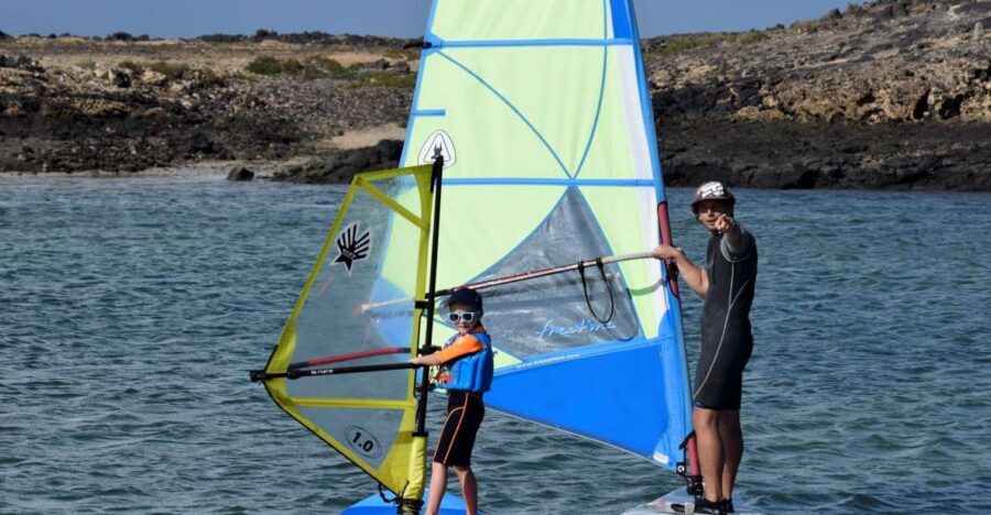 From Corralejo: Small Group Windsurfing Class in El Cotillo - El Cotillo lagoon: why flat water makes your first session click