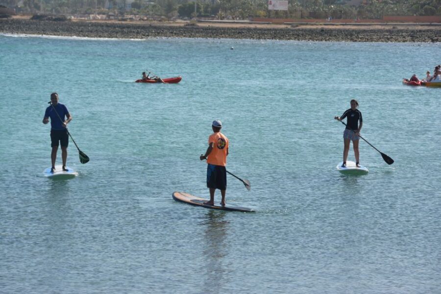 Fuerteventura: 1.5-Hour SUP Course - Caleta de Fuste - On land first: stretching, safety, weather, and reading water