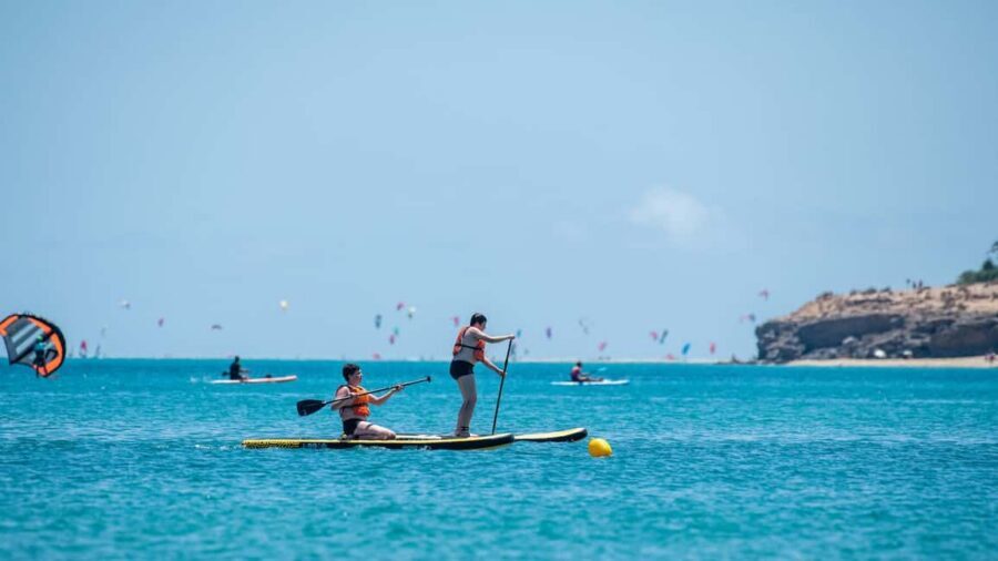 Fuerteventura: Explore Costa Calma Bay on a SUP Board! - The beach intro and safety rules: what you learn before you paddle