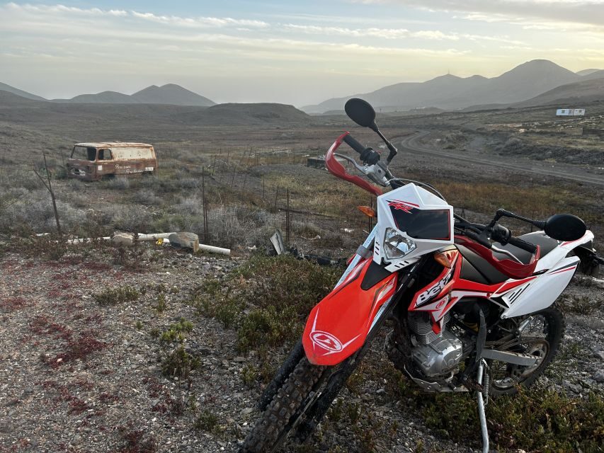 Fuerteventura south: enduro trips on motocycle/lic. B,A1&2,A - Pickup, timing, and where the ride starts