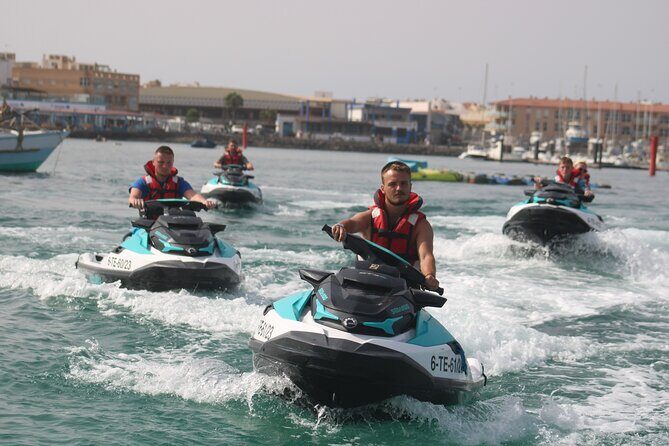 Jet Ski Activity to Lobos Island from Corralejo - The open-sea cruise: waves, speed, and staying oriented