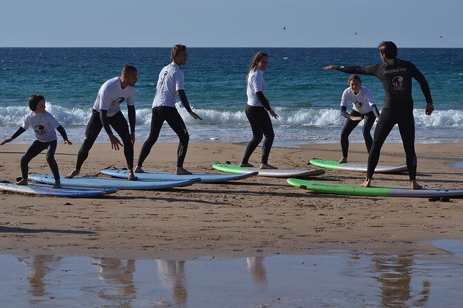 Surf Beginner Course - The Beach Gets Selected For Real Surf Conditions