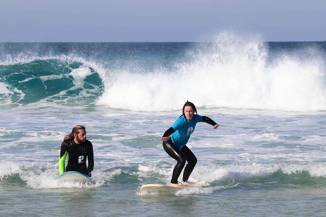 Surf Class at Corralejo - About 2.5 hours in the water: what you practice
